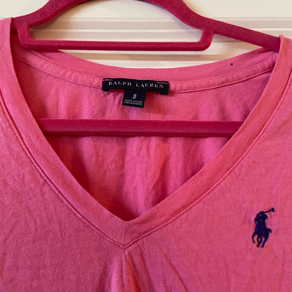 Pink Ralph Lauren Tshirt - Picture 2 of 2